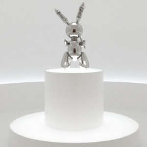 Jeff-Koons-Artiste-américain-RABBIT-Moulage-en-acier-d-un-lapin-gonflabe