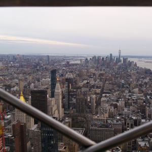 En haut de l'Empire State Bulding